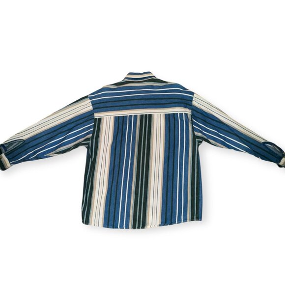 Vintage Stripped Flannel Button Down - Picture 5 of 7